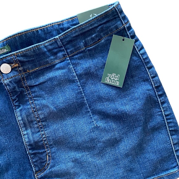WILD FABLE Jean Shorts "Highest Rise Shorts" Responsible Style NWT Size 18 - Picture 8 of 10